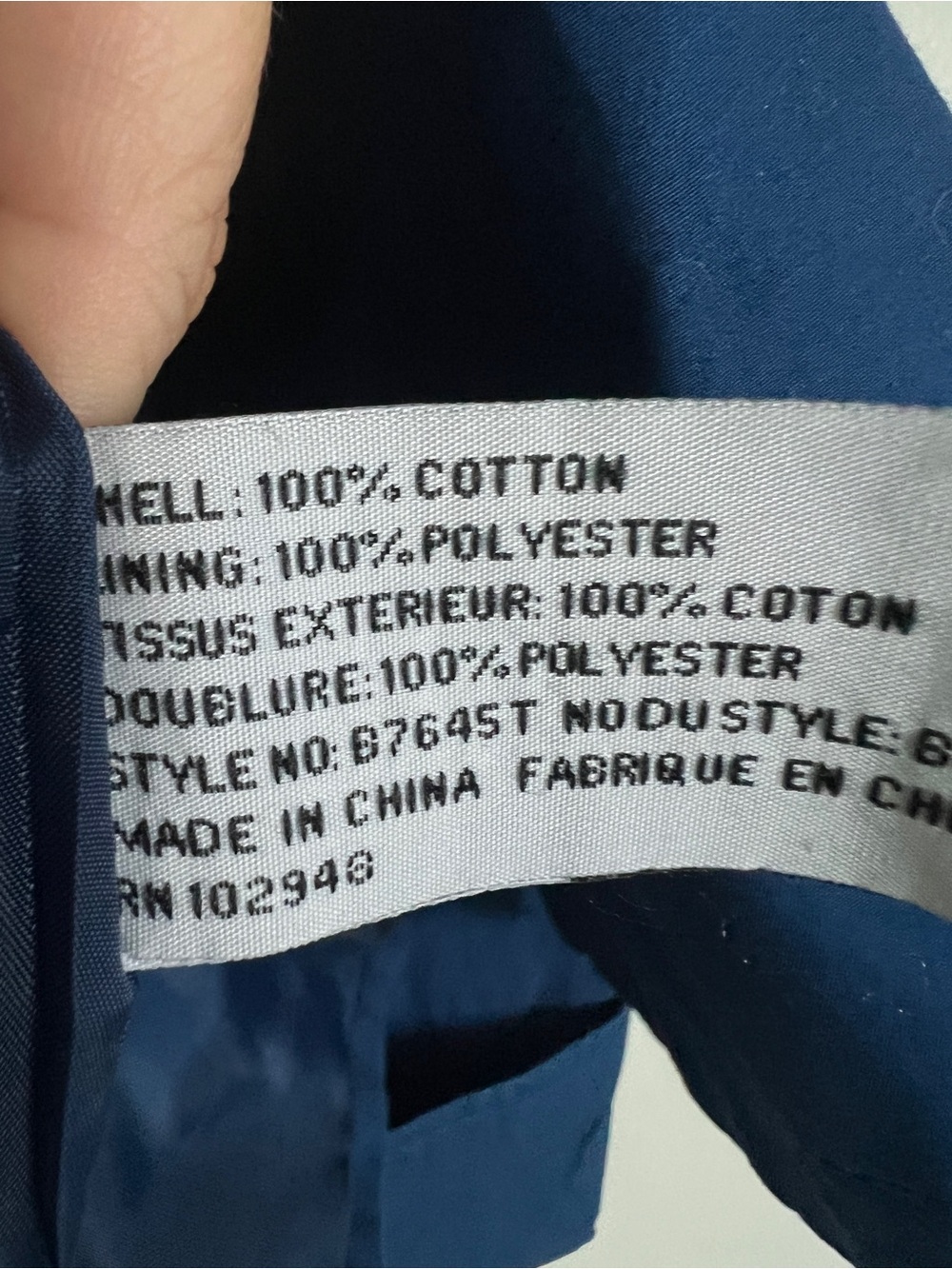 Anthropologie Tulle Royal Blue Double Breasted Cotton Trench Coat Jacket Large - Picture 15 of 16